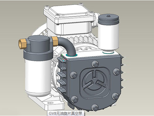 貝克旋片式無(wú)油真空泵GV8